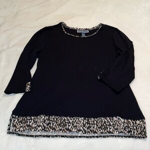 Karen Scott cotton/polyester blend top